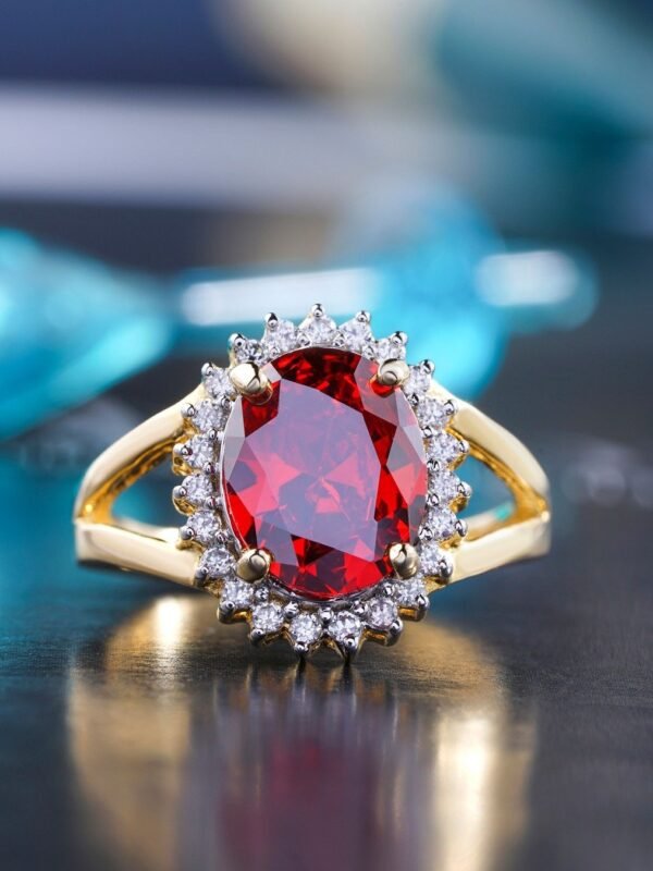 Raqs Ruby Cocktail Ring