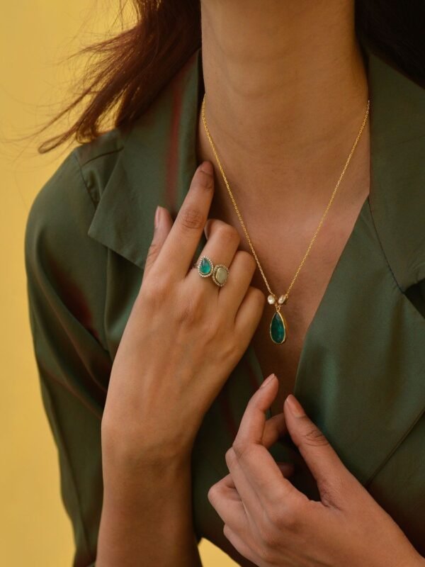 Zamrud Emerald Statement Necklace